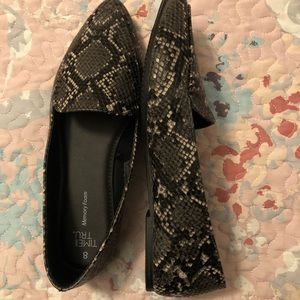 Flats, pointed toe. Never worn.